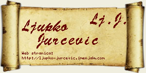 Ljupko Jurčević vizit kartica